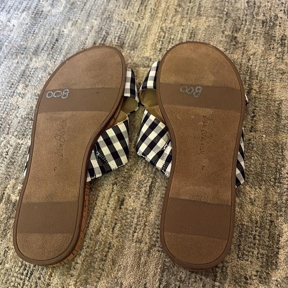 Sam Edelman Checkered Slide Sandals - women’s 8 - black and white - Picture 7 of 7